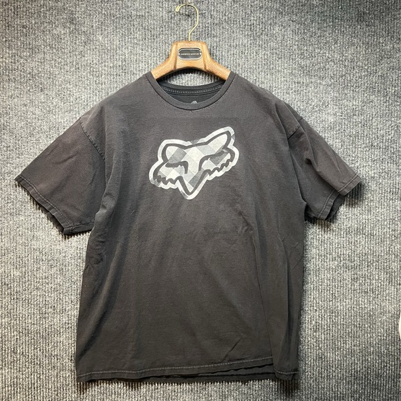 Fox Other - Fox Racing Y2K Graphic T Shirt Faded Black Size XL